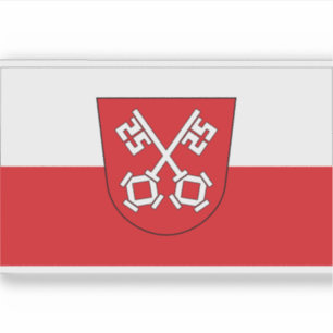 Vlag van Regensburg Sticker