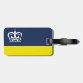 Vlag van Regina, Saskatchewan Bagagelabel (Achterkant horizontaal)