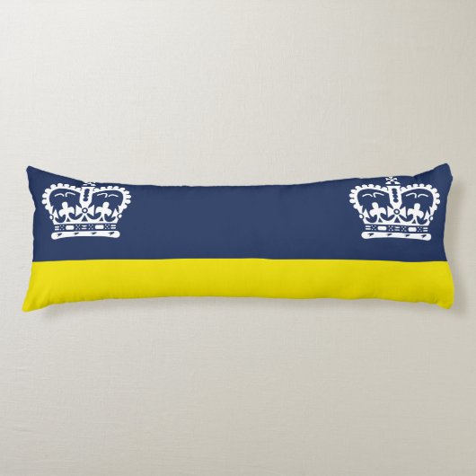 Vlag van Regina, Saskatchewan Body Pillow Lichaamskussen (Voorkant)