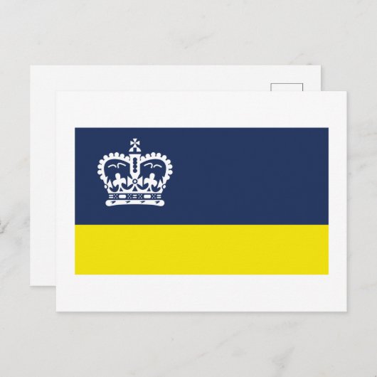 Vlag van Regina, Saskatchewan Briefkaart (Voorkant / Achterkant)
