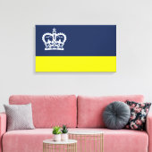 Vlag van Regina (Saskatchewan, Canada) Canvas Afdruk (Insitu (Woonkamer))
