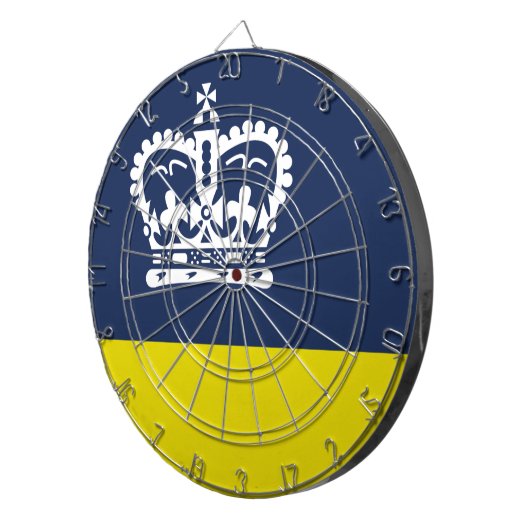 Vlag van Regina (Saskatchewan, Canada) Dartbord (Voorkant Rechts)