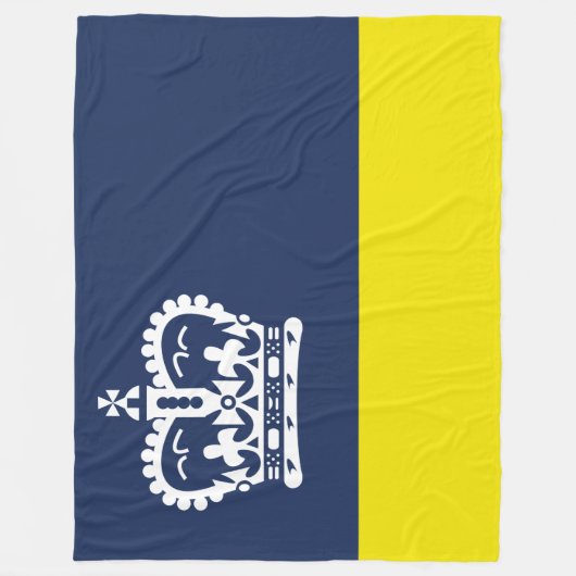 Vlag van Regina (Saskatchewan, Canada) Fleece Deken (Voorkant)