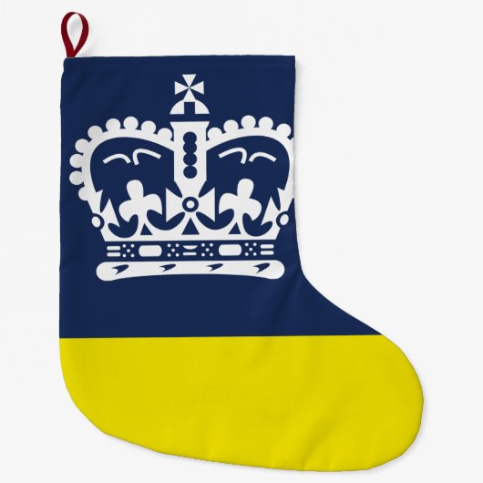 Vlag van Regina (Saskatchewan, Canada) Grote Kerstsok (Voorkant)