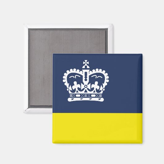 Vlag van Regina (Saskatchewan, Canada) Magneet (Voorkant / Achterkant)