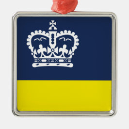 Vlag van Regina (Saskatchewan, Canada) Metalen Ornament