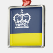 Vlag van Regina (Saskatchewan, Canada) Metalen Ornament (Links)