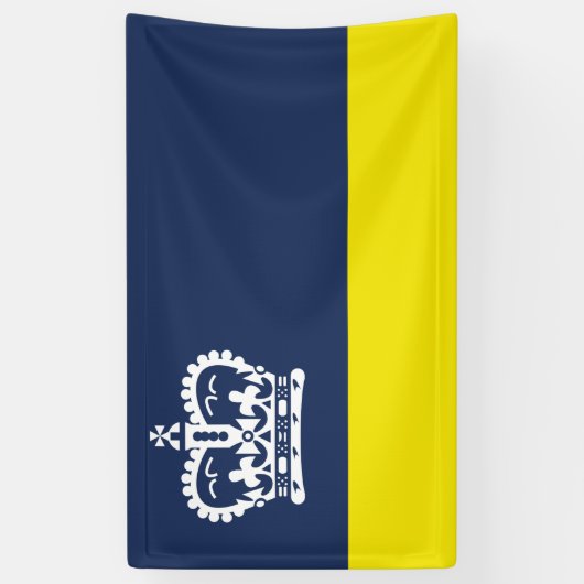 Vlag van Regina (Saskatchewan, Canada) Spandoek (Verticaal)