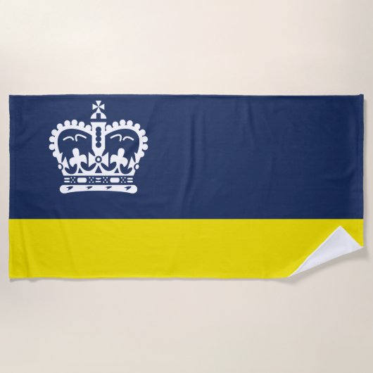 Vlag van Regina (Saskatchewan, Canada) Strandlaken (Voorkant)