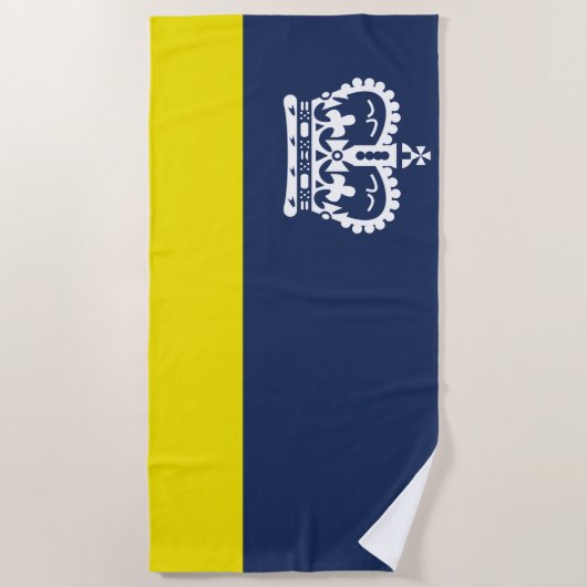 Vlag van Regina (Saskatchewan, Canada) Strandlaken (Voorkant)