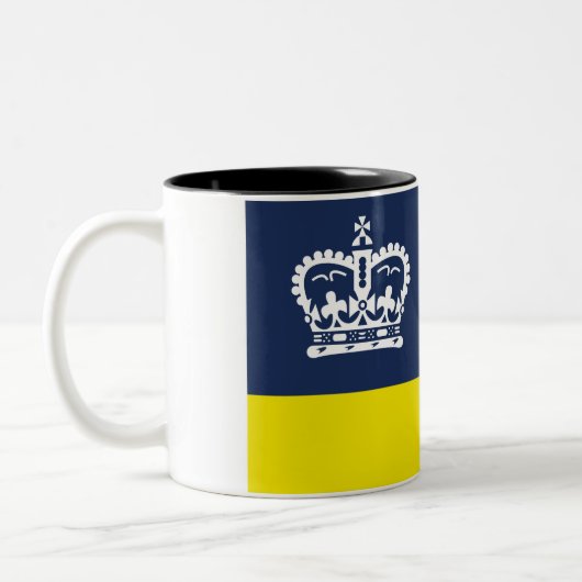 Vlag van Regina (Saskatchewan, Canada) Tweekleurige Koffiemok (Links)