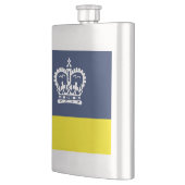 Vlag van Regina, Saskatchewan Flask Flacon (Links)