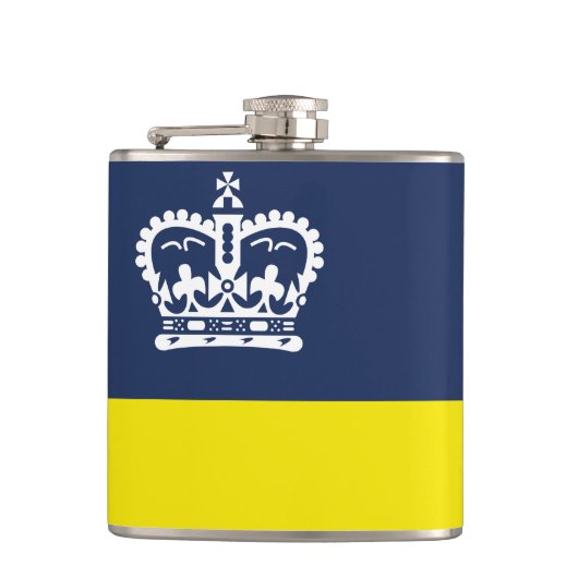 Vlag van Regina, Saskatchewan Flask Heupfles (Voorkant)