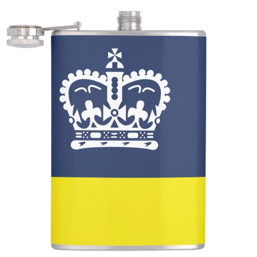 Vlag van Regina, Saskatchewan Flask Heupfles (Geopend)
