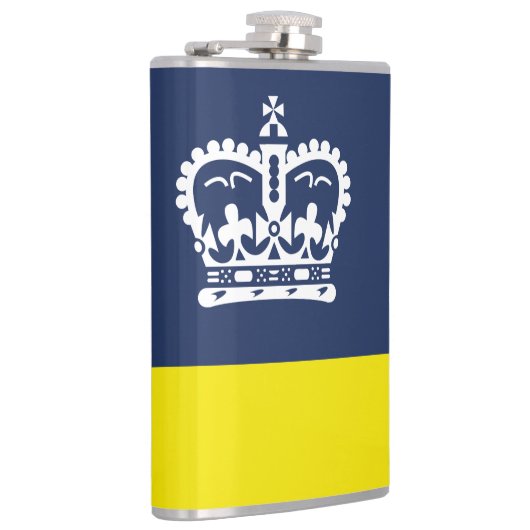 Vlag van Regina, Saskatchewan Flask Heupfles (Rechts)