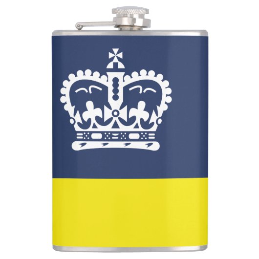 Vlag van Regina, Saskatchewan Flask Heupfles (Voorkant)