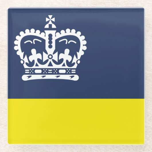 Vlag van Regina, Saskatchewan Glass Onderzetter (Voorkant)