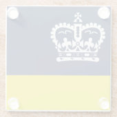 Vlag van Regina, Saskatchewan Glass Onderzetter (Achterkant)