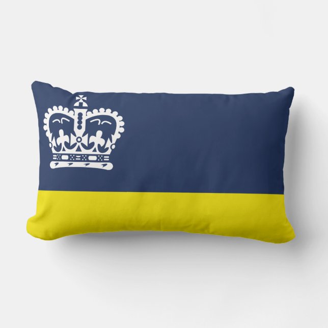 Vlag van Regina, Saskatchewan Lendenkussen Kussen (Voorkant)