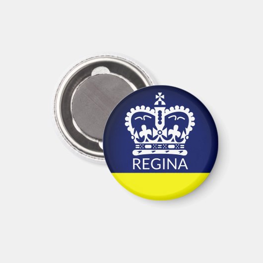 Vlag van Regina, Saskatchewan Magneet (Voorkant / Achterkant)