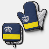 Vlag van Regina, Saskatchewan Ovenwant & Pannenlap Set (Voorkant / Achterkant)