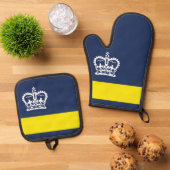 Vlag van Regina, Saskatchewan Ovenwant & Pannenlap Set (Top down)