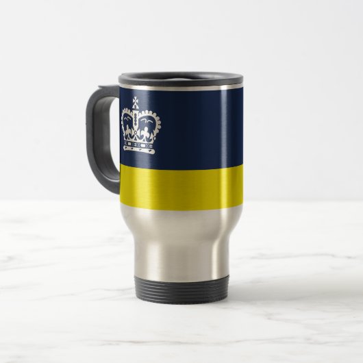 Vlag van Regina, Saskatchewan Reisbeker (Voorkant links)