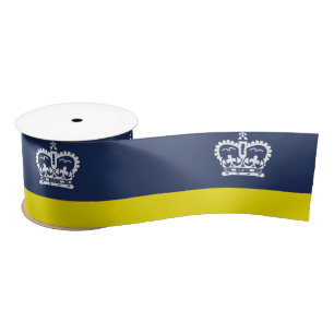 Vlag van Regina, Saskatchewan Satin Ribbon Satijnen Lint