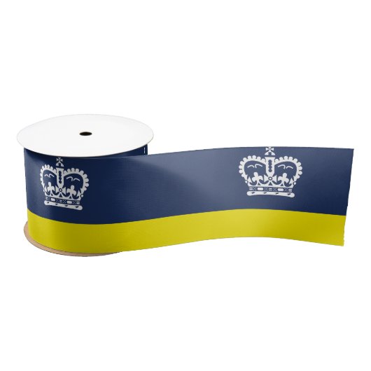 Vlag van Regina, Saskatchewan Satin Ribbon Satijnen Lint (Spoel)
