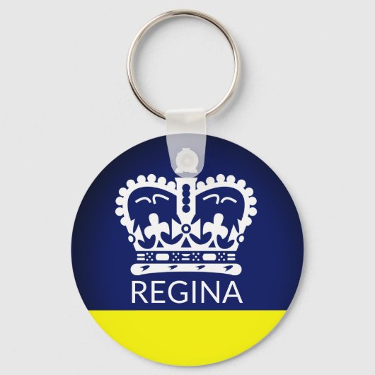 Vlag van Regina, Saskatchewan Sleutelhanger (Voorkant)