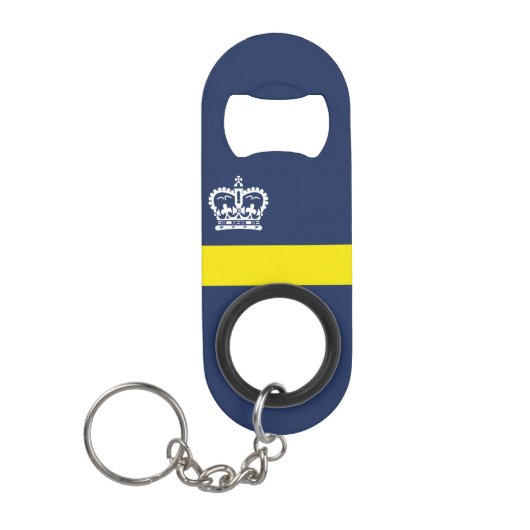 Vlag van Regina, Saskatchewan Sleutelhanger Fles O Mini Flessenopener (Voorkant)
