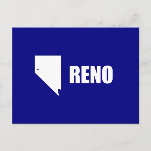 Vlag van Reno, Briefkaart Nevada (Voorkant)
