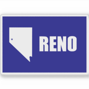 Vlag van Reno, Nevada (1959-2018) Sticker