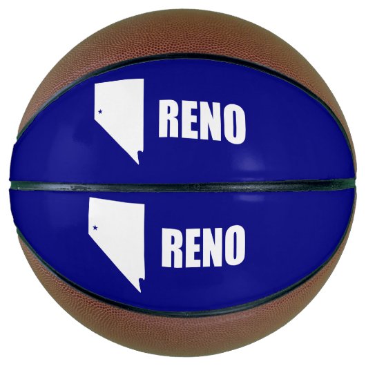Vlag van Reno, Nevada Basketball Basketbal (Voorkant)