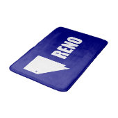 Vlag van Reno, Nevada Bathroom Mat (Gekanteld)