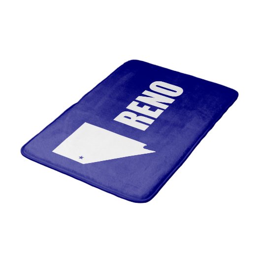 Vlag van Reno, Nevada Bathroom Mat (Gekanteld)