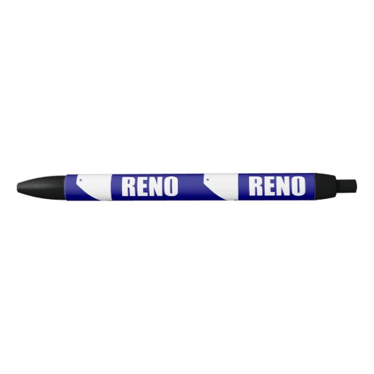 Vlag van Reno, Nevada Black Ink Pen (Voorkant)