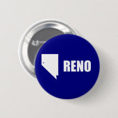 Vlag van Reno, Nevada Button (Voorkant /achterkant)