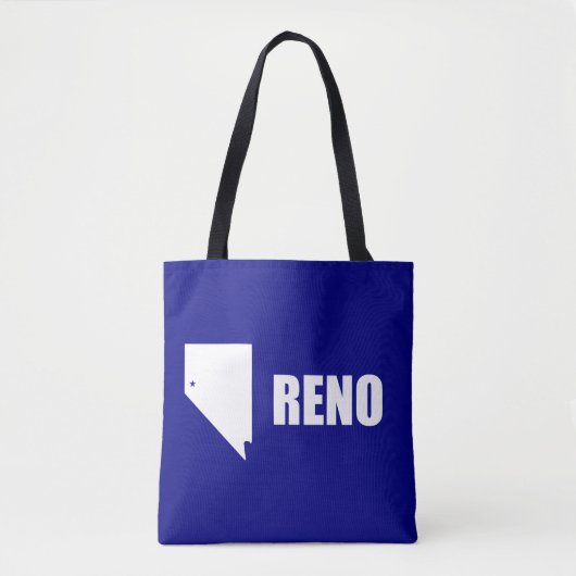 Vlag van Reno, Nevada Canvas tas (Voorkant)