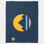 Vlag van Reno (Nevada City) Fleece Deken (Voorkant)
