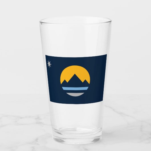 Vlag van Reno (Nevada City) Glas (Voorkant)