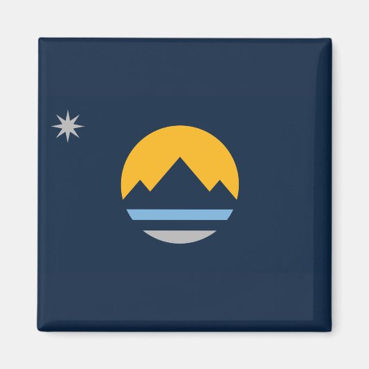 Vlag van Reno (Nevada City) Magneet (Voorkant)