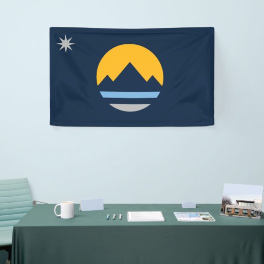 Vlag van Reno (Nevada City) Spandoek (Beurs)