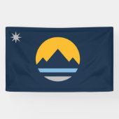 Vlag van Reno (Nevada City) Spandoek (Horizontaal)