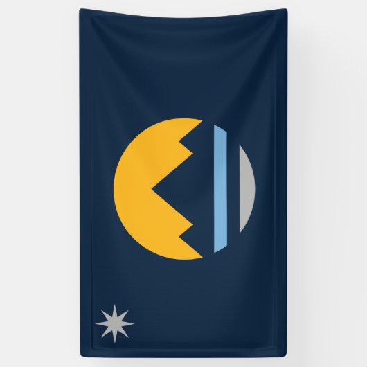 Vlag van Reno (Nevada City) Spandoek (Verticaal)