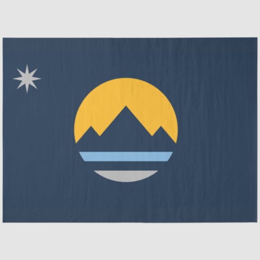Vlag van Reno (Nevada City) Tissuepapier (Voorkant)