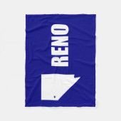 Vlag van Reno, Nevada Fleece Blanket (Voorkant)