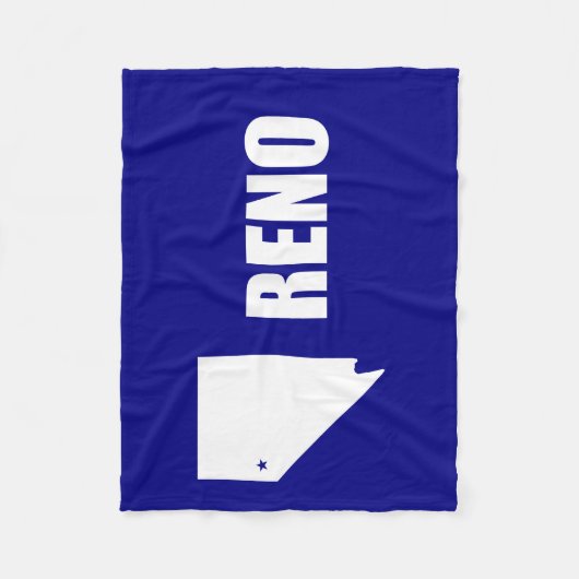 Vlag van Reno, Nevada Fleece Blanket Deken (Voorkant)