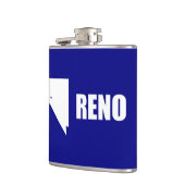 Vlag van Reno, Nevada Hip Flask Heupfles (Links)