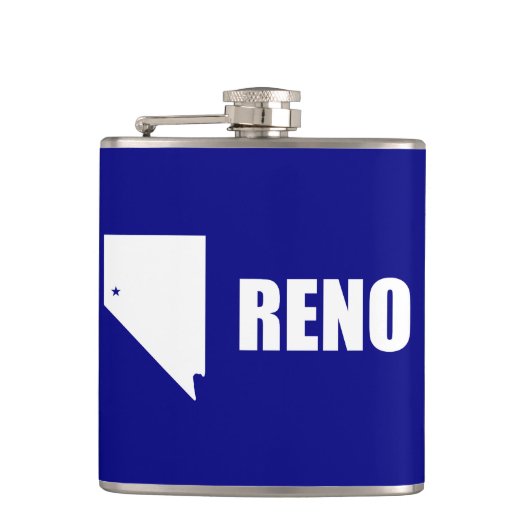 Vlag van Reno, Nevada Hip Flask Heupfles (Voorkant)